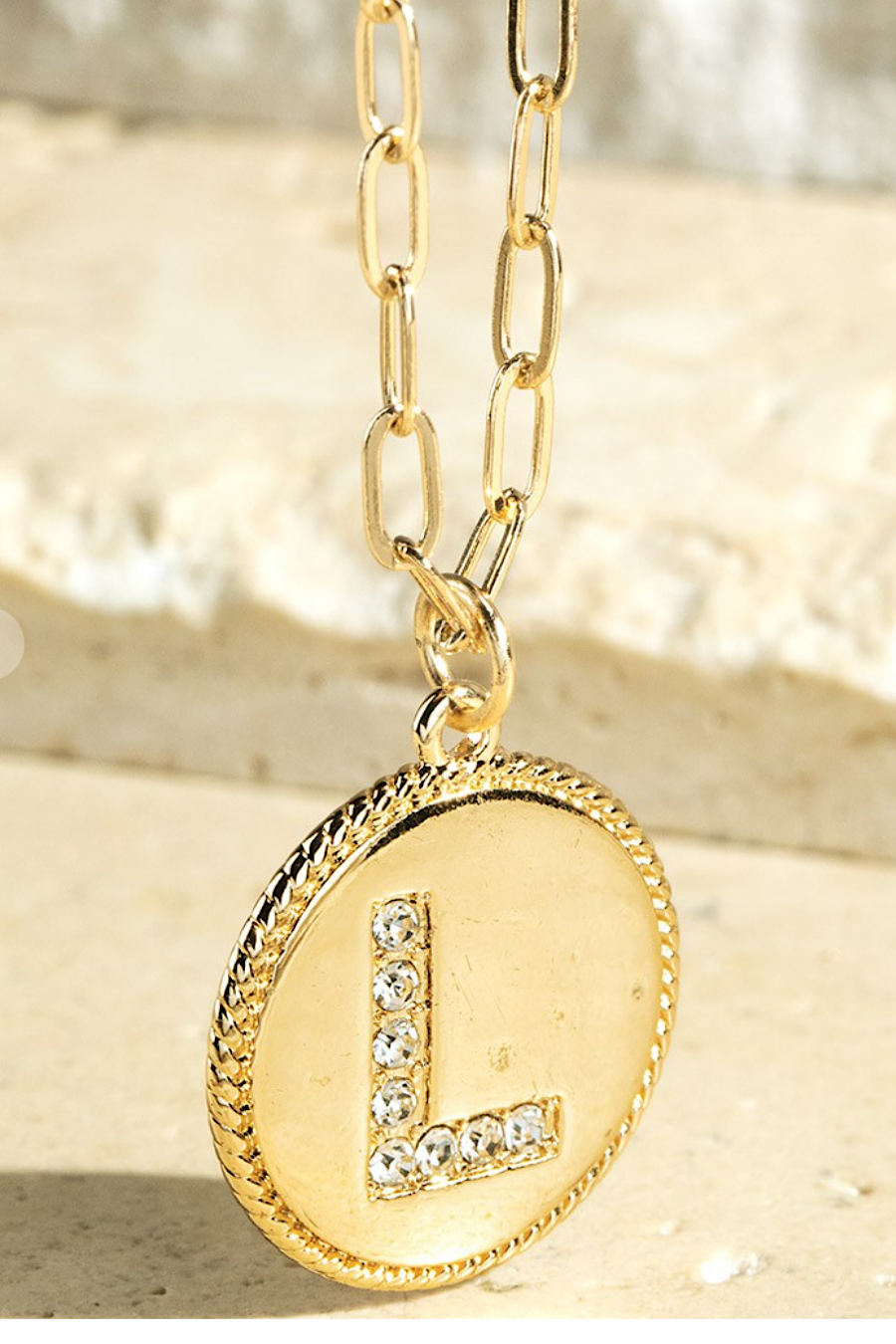 Gold Initial Pendant Necklaces